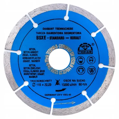 Produktbild von TEDIAM BSXE Diamanttrennscheibe 115mm für Beton
