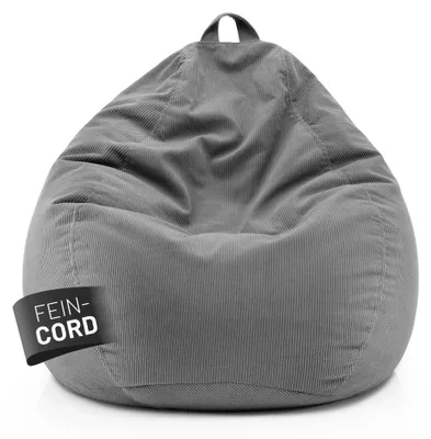 Produktbild von Lumaland Sitzsack 315l grau Comfort Feincord