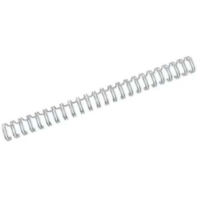 Produktbild von GBC Drahtbinderücken WireBind 8,0 mm A5 24-Ringe silber 100 Stück