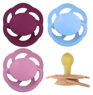 Produktbild von Babyschnuller 4er Pack, Kirschform, Naturkautschuk, nip, Cherry Green, ab 6