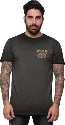 Produktbild von Lucky 13 T-Shirt Herren Amped Tee Washed grau S