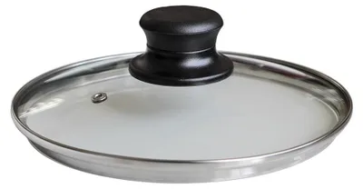 Glasdeckel 24 cm, hitzebeständig, mit Dampfauslass, rund
