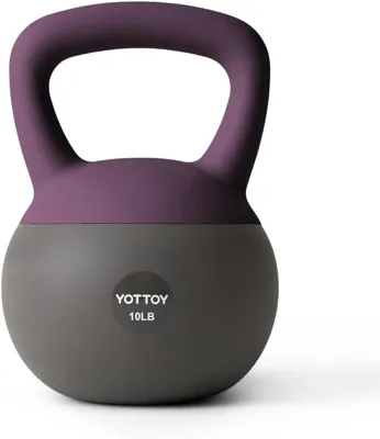 Imagen del producto de Pesas rusas de 4,5 kg, diseño ergonómico, base antideslizante, ideales para entrenamiento de fuerza