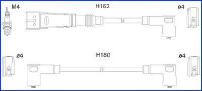 Produktbild von HITACHI 134795 Zündkabelsatz Zündleitungssatz