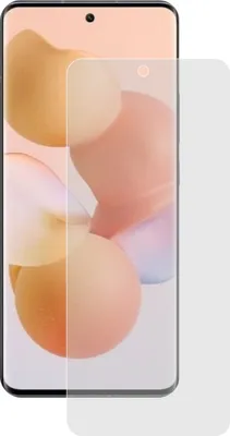 A screen protector is shown on top of a smartphone screen.