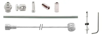 Obrázek produktu pro Sada lana bubnové brzdy - sada s 1700 mm 2250 mm nerezová ocel - stříbrná (na kartě)