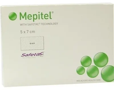 Produktbild von MEPITEL Silikon Netzverband 5x7 cm steril