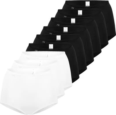 Produktbild von sloggi 9er Pack 24/7 Microfibre Maxi Slip Hoch ausgeschnitten für optimalen Sitz, Weiche Baumwolle für hohen Tragekomfort, Elastisch für maximale Bewegungsfreiheit