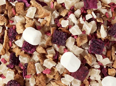 Produktbild von 1 kg  Früchteteemischung Zuckerstück, Zuckerwatte-Himbeer Note aromatisiert