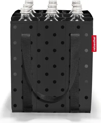 Immagine prodotto di reisenthel bottlebag, Flaschentasche, Flaschenaufbewahrung, Glossy Dots Black, ZJ7075