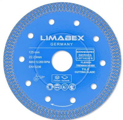 Produktbild von Diamanttrennscheibe 125 mm Feinsteinzeug Fliesen Keramik Diamantscheibe X-Mesh