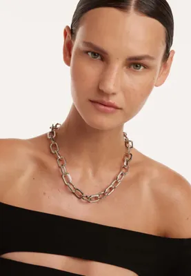 Obrázek produktu pro PDPaola CO02-381-U Dámský náhrdelník s velkým řetízkem Signature Chain stříbrné barvy