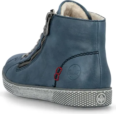 Produktbild von Rieker Damen Schnürboots Stiefeletten Schnürung Z1221, Größe:40 EU, Farbe:Blau