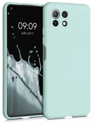 Produktbild von kwmobile Hülle kompatibel mit Xiaomi 11 Lite (5G) NE / Mi 11 Lite (5G) Hülle - gummierte TPU Silikon Handyhülle - Schutzhülle für kabelloses Laden -