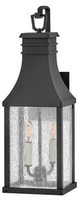 Produktbild von Elstead Beacon Hill Außenwandleuchte E14 2-fach Museum Schwarz IP44