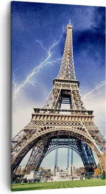 Produktbild von Bild auf Leinwand - Leinwandbild - Eiffle Paris Turm - 45x80cm - Wand Bild - Wanddeko - Wandbilder - Leinwanddruck - Bilder - Kunstdruck - Wanddekoration - Leinwand bilder - Wandkunst - PA45x80-2484
