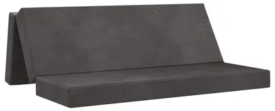 Produktbild von Klappsofa Bett 200 x 67 x 45 cm Dunkelgrau
