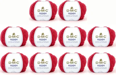 Image de 10x fil DMC Teddy - 100% polyamide, doux et volumineux (Couleur 322)