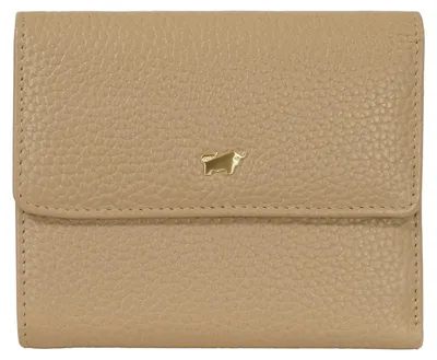 Immagine prodotto di Portafoglio ASTI, modello portamonete, 8 scomparti per carte, color beige, da donna, in pelle