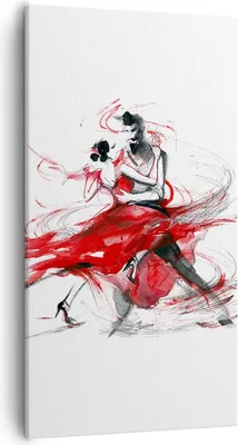 Produktbild von Bild auf Leinwand - Leinwandbild - Tanz Aktion Aktivität - 55x100cm - Wand Bild - Wanddeko - Leinwanddruck - Bilder - Kunstdruck - Wanddekoration - Leinwand bilder - Wandkunst - PA55x100-3052