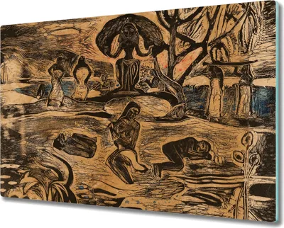 Produktbild von Coloray Kochplattenabdeckung Herdabdeckplatte 80x52 cm Hackbrett Schneidebrett Küchenbrett - Mahan und zahlbar Gauguin