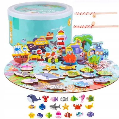 Zdjęcie produktu dla Rybki Do Łowienia Puzzle Zkb-903