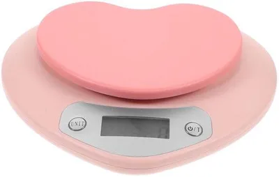 Produktbild von Elektronische keukenweegschaal in pastelkleur, hartpatroon, 1g/5kg Präzision für den Hausgebrauch