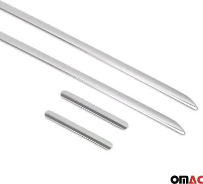 Produktbild von Seitenleiste Türleiste Zierleiste Schutzleiste Chrom Edelstahl x4 für 2Türen