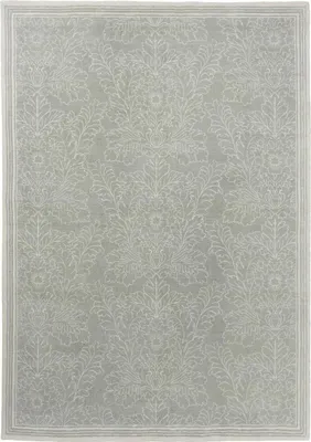Produktbild von Handgefertigter Wohn- und Schlafzimmerteppich aus Baumwolle mit Blumenmuster SILEST