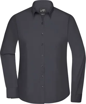 Produktbild von Klassisches Shirt aus pflegeleichtem Mischgewebe carbon, Gr. XS