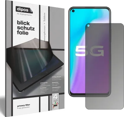 Produktbild von Blickschutzfolie für Vivo Y50 matt Schutzfolie Folie Display Schutz dipos