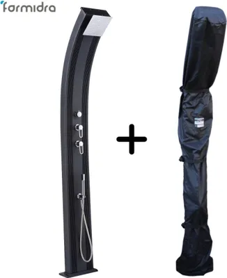 Produktbild von Hybride Dusche Dada Curve 40L Anthrazit mit Duschabdeckung