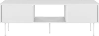 Produktbild von Mirka Minimalistischer Stil Tv-Schrank Auf Metallbeinen / 130 Cm / Weiß