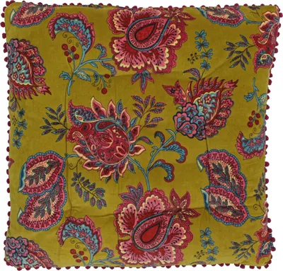 Productafbeelding van Paoletti - Vierkant - Kussenhoes "Malisa" RV165 (50 cm x 50 cm) (Limongeel)