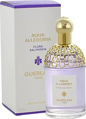 A perfume bottle and its box are displayed against a white background.