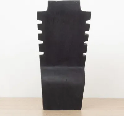 Produktbild von 2er Set Schmuckhalter Schmuckständer Schmuck Ketten Halskette Büste Holz Zacken 2er Set Schwarz