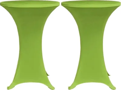 Obrázok produktu pre vidaXL Stretch Table Cover 2 ks 70 cm Green