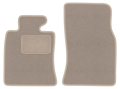 Produktbild von Velours-Fußmatten Vorne für Mini Cooper II R57 2006-2013 (Cabrio) – 2-tlg, Beige, passgenau – Wielganizator LUX