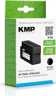 Produktbild von KMP H100 schwarz Tintenpatrone ersetzt HP Officejet Pro HP 950XL (CN045AE)