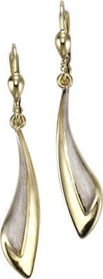 Produktbild von F Ohrhänger 333/- Gold 4,5cm mehrfarbig 324330154