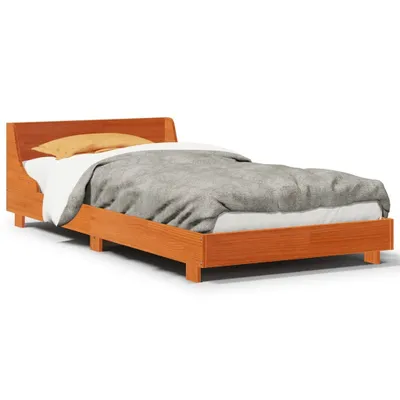 Produktbild von Massivholzbett ohne Matratze Wachsbraun 90x190 cm Kiefernholz