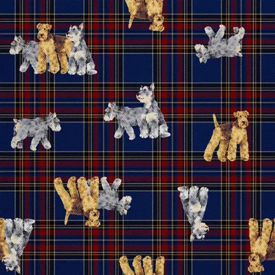 Produktbild von OUTDOOR DEKOSTOFFE OXFORD - Motiv Foxterrier-Hund