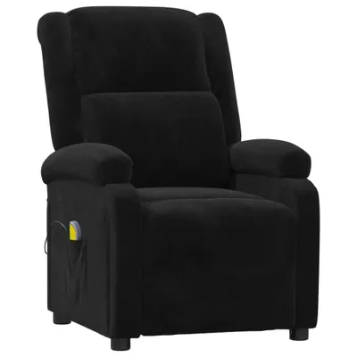 Obrázok produktu pre masážne kreslo vidaXL Black Velvet