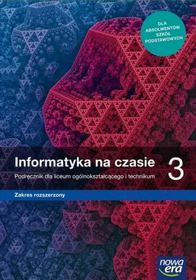 Productafbeelding van WSiP Informatyka na czasie 3. Podręcznik dla liceum ogólnokształcącego i technikum. Zakres rozszerzony, Edukacyjny, Polski, 440 stron(y)