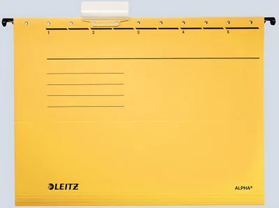 Image de LEITZ ALPHA Chemise à rabats, A4, ouverture latérale, jaune