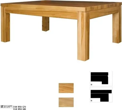 Image de Table basse en bois Table de salon en bois véritable Plateau de table Table d'appoint Nouveau