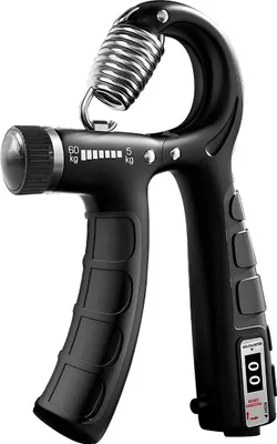 Produktbild von Avizar, Handtrainer 5–60 kg verstellbar mit Zähler, Schwarz