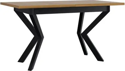 Obrázek produktu pro Rozkládací jídelní stůl 140x80 cm ALVARADO 3 - dub grandson / černý