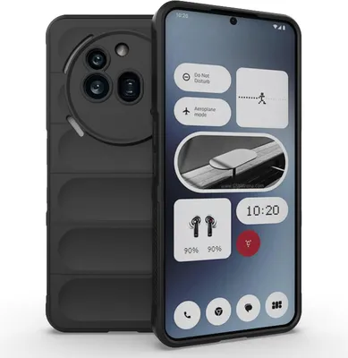 Produktbild von Hülle für Nothing Phone (3a) Pro - Phonesta GripShell Silikon Back Cover - Schwarz