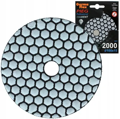 Produktbild von GermaFlex Diamant-Polierscheibe Fliesen Schleifen 100mm P2000